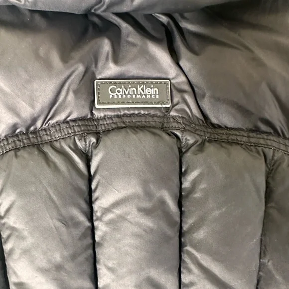 Calvin Klein performance premium down full zip light weight black vest size M - Picture 11 of 14
